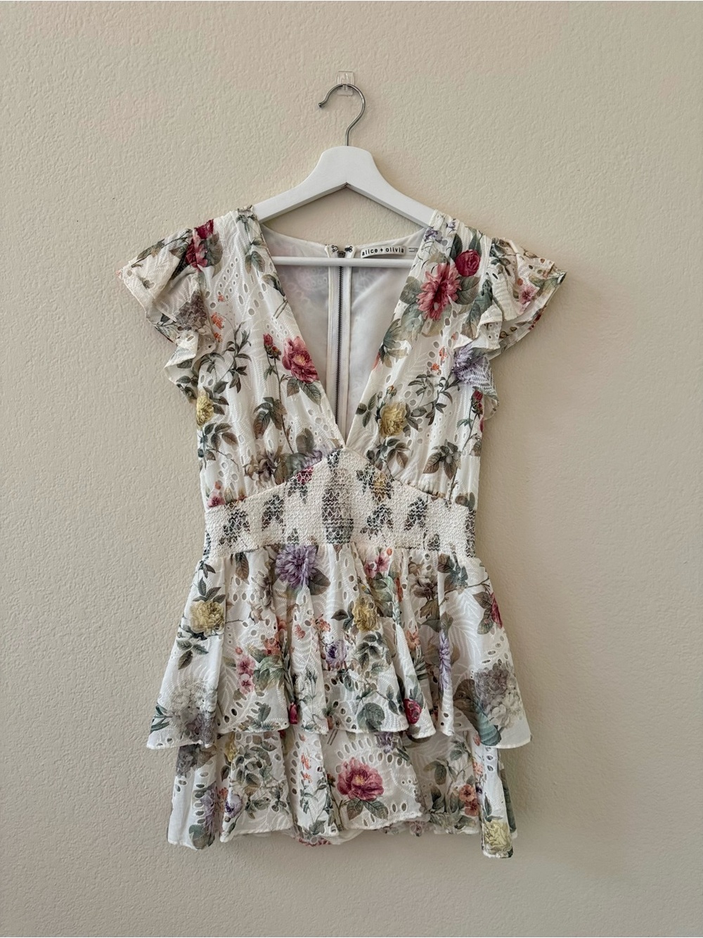 Alice + Olivia Floral Mini Dress